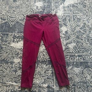 Old Navy Burgundy Leggings